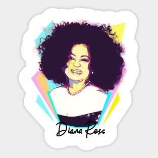 Wpap Pop Art Diana Ross Fan Art Sticker